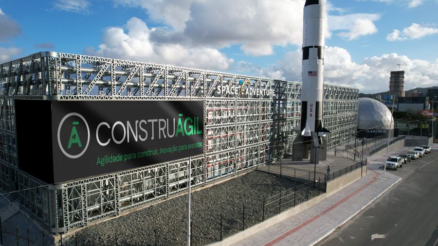 Space Adventure — Museu da NASA em Balneário Camboriú: fachada arquitetônica em Light Steel Frame